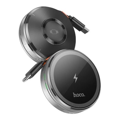 Беспроводное Зарядное Устройство Hoco CQ18 2-in-1 15W Magnetic (iWatch) Цвет Серебристый