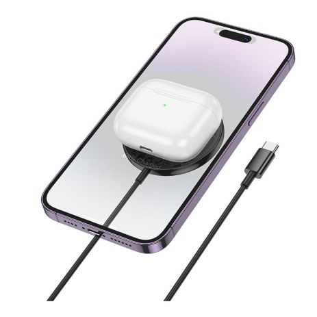 Беспроводное Зарядное Устройство Hoco CW61 Magnetic 15W LED Display Цвет Черный