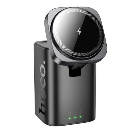 Беспроводное Зарядное Устройство Hoco CQ20A EU 6-in-1 15W+1USB/2USB-C 65W Magnetic (iWatch) Цвет Черный