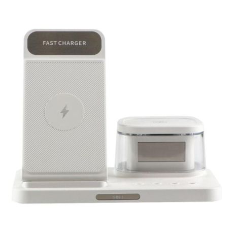 Беспроводное Зарядное Устройство H33 5in1 15W IP version Мятая упаковка Цвет Белый