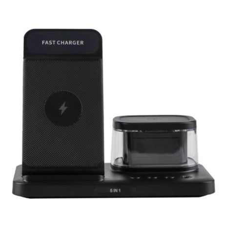 Беспроводное Зарядное Устройство H33 5in1 15W IP version Мятая упаковка Цвет Черный