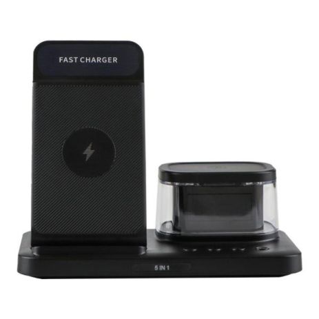 Беспроводное Зарядное Устройство H33 5in1 15W IP version Мятая упаковка Цвет Черный