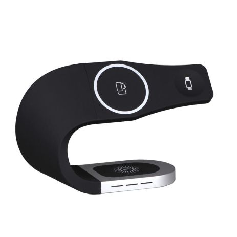 Беспроводное Зарядное Устройство с MagSafe Y35 3in1 15W IP Version Цвет Черный Беспроводное Зарядное Устройство с MagSafe Y35 3in1 15W IP Version Цвет Черный