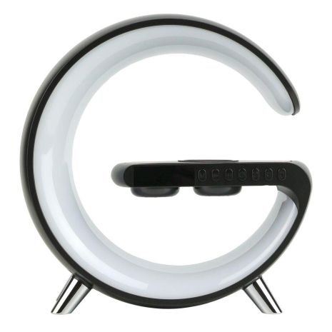 Беспроводное Зарядное Устройство с RGB Light/Alarm Clock/Desk Lamp 15W Цвет Белый