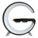Беспроводное Зарядное Устройство с RGB Light/Alarm Clock/Desk Lamp 15W Цвет Белый