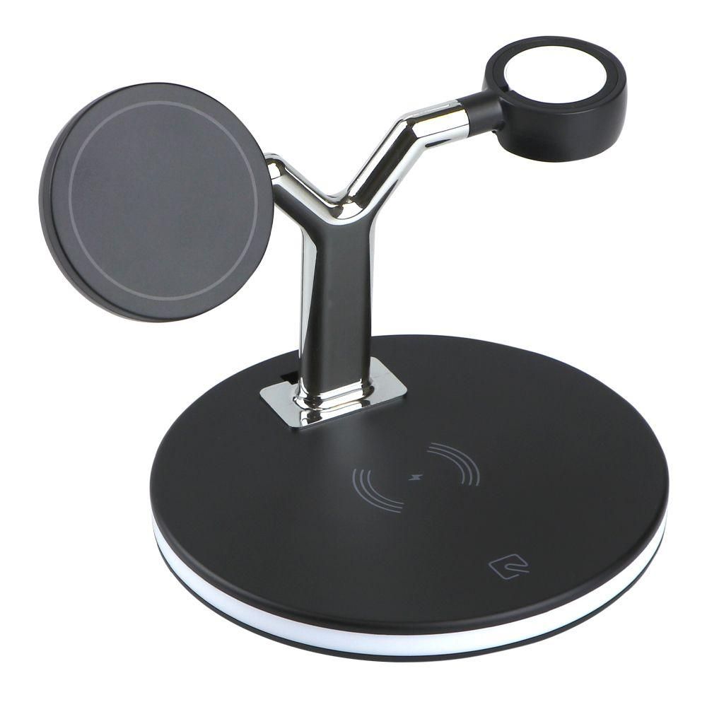 Беспроводное Зарядное Устройство JJT-970 с MagSafe 4in1 25W Цвет Черный Беспроводное Зарядное Устройство JJT-970 с MagSafe 4in1 25W Цвет Черный