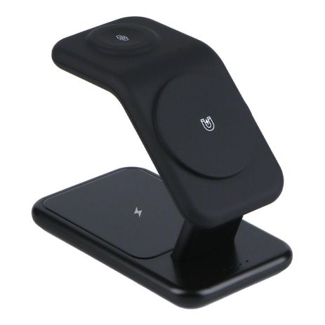 Беспроводное Зарядное Устройство JJT-Y10 с MagSafe 3in1 15W Цвет Черный