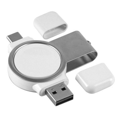 Беспроводное Зарядное Устройство Magnetic for Apple Watch Цвет Белый