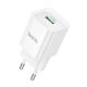 Мережевий зарядний пристрій Hoco C145A 1USB QC 18W Колір Білий