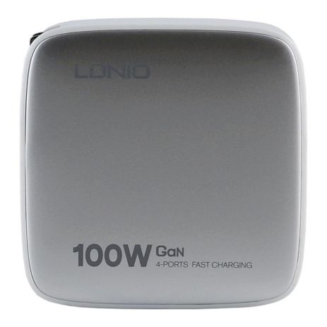 Мережевий зарядний пристрій LDNIO Q408 100 W 3USB-C/1USB+Type-C to Type-C Колір Білий