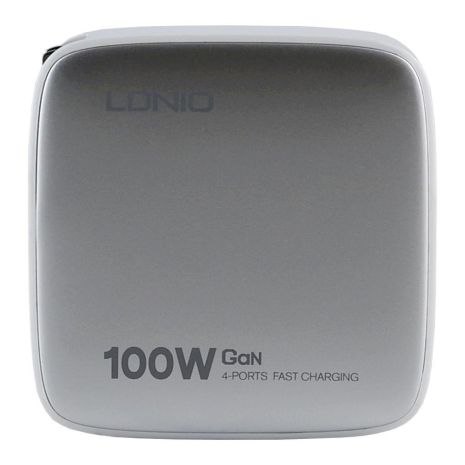 Мережевий зарядний пристрій LDNIO Q408 100 W 3USB-C/1USB+Type-C to Type-C Колір Білий