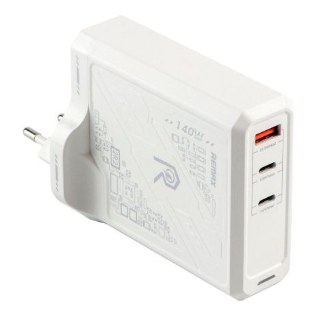 Сетевое Зарядное Устройство Remax RP-U106 140W 2C+1A GaN Цвет Белый