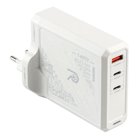 Сетевое Зарядное Устройство Remax RP-U106 140W 2C+1A GaN Цвет Белый