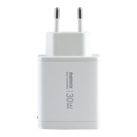 Мережевий зарядний пристрій Remax U02-AC30Wi Gan Колір Білий