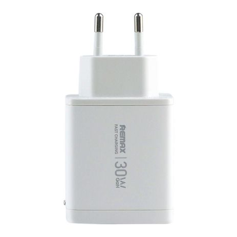 Сетевое Зарядное Устройство Remax U02-AC30Wi Gan Цвет Белый