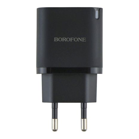 Мережевий зарядний пристрій Borofone BA85A 2 USB-C PD/QC 35 W + Type-C to Type-C Колір Чорний