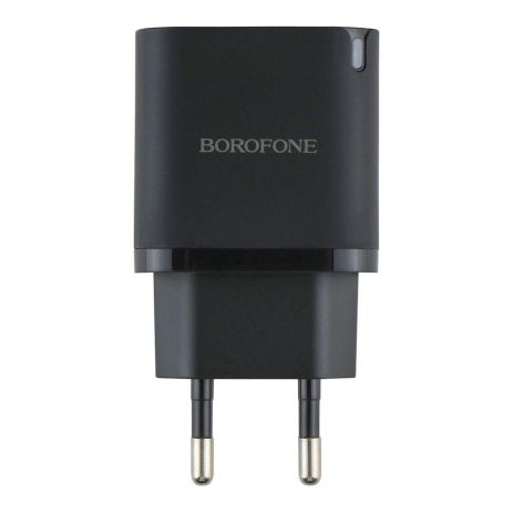 Мережевий зарядний пристрій Borofone BA85A 2 USB-C PD/QC 35 W + Type-C to Type-C Колір Чорний