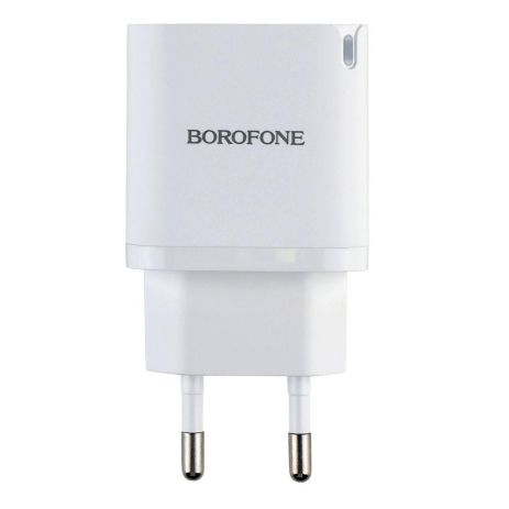 Сетевое Зарядное Устройство Borofone BA84A 1USB-C PD/QC 30W Цвет Белый