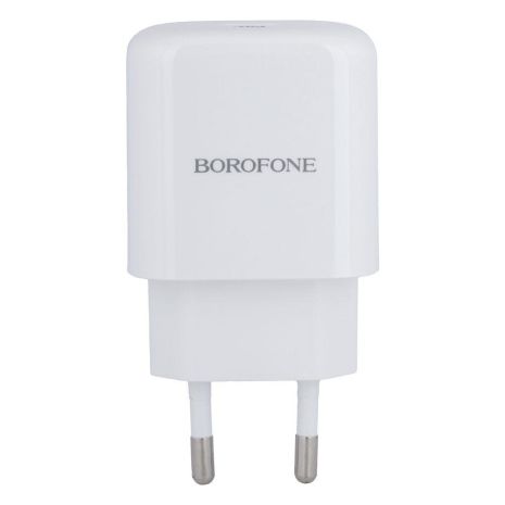 Мережевий зарядний пристрій Borofone BN3 Premium PD 20 W Type-C to Lightning QC3.0 Колір Білий