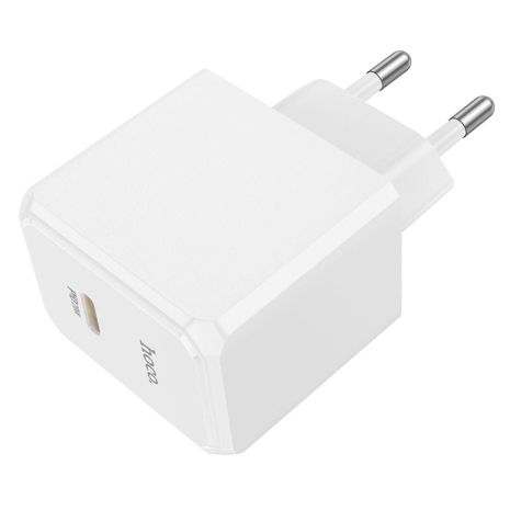 Сетевое Зарядное Устройство Hoco CS13A 1USB-C PD/QC 20W Цвет Белый