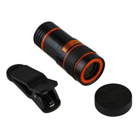 Об'єктив для Мобільного Телефону Zoom 8х (Линзи Скло) Колір Чорний