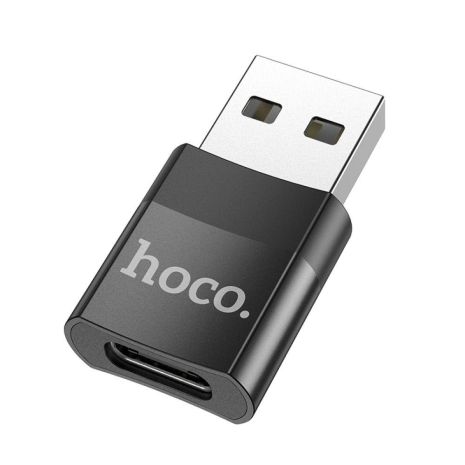 Переходник Hoco UA17 USB Male to Type-C female USB2.0 adapter Цвет Черный Переходник Hoco UA17 USB Male to Type-C female USB2.0 adapter Цвет Черный