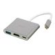 Переходник Hoco HB14 Type-C to USB3.0+HDMI+PD Цвет Стальной Переходник Hoco HB14 Type-C to USB3.0+HDMI+PD Цвет Стальной