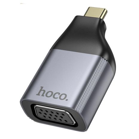 Переходник Hoco UA34 Type-C to VGA 2K 60HZ Цвет Серый Переходник Hoco UA34 Type-C to VGA 2K 60HZ Цвет Серый