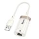 Переходник Hoco UA41 USB to Ethernet adapter (100 Mbps) Цвет Абрикосовый