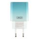 Сетевое Зарядное Устройство XO CE18 1Type-C PD/QC 30W Type-C to Type-C Цвет Голубой