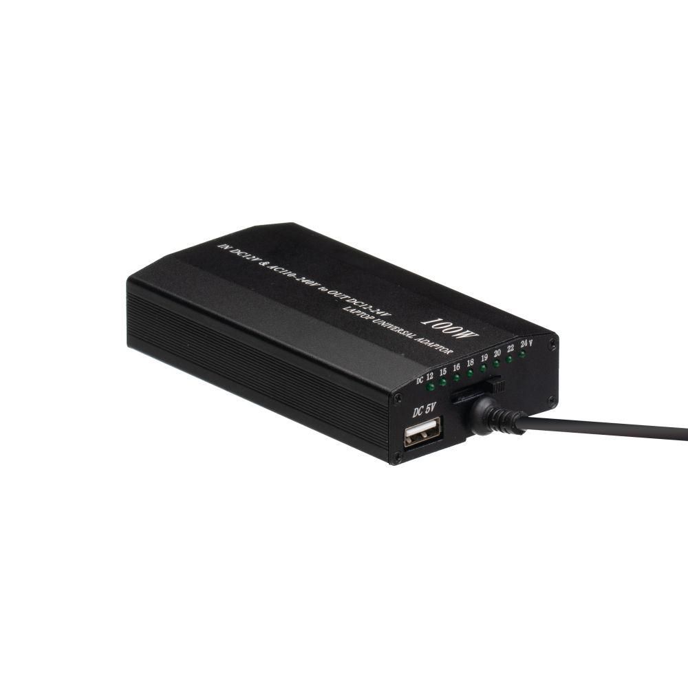 Універсальний зарядний пристрій Для Ноутбука 100w 8 Pin + Авто Адаптер Колір Чорний Універсальний зарядний пристрій Для Ноутбука 100w 8 Pin + Авто Адаптер Колір Чорний
