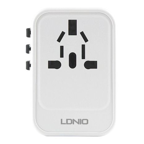 Сетевой Переходник LDNIO Z6 2USB-C/1USB 65W Цвет Белый Сетевой Переходник LDNIO Z6 2USB-C/1USB 65W Цвет Белый