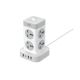 Сетевой Удлинитель XO WL21 Tower Shaped 8AC socket+3USB-A+1USB-C 2m Цвет Белый