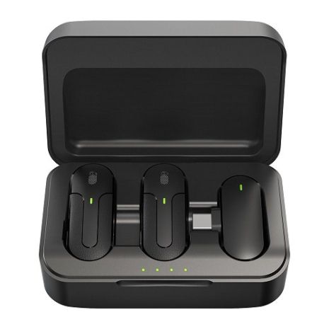 Мікрофон Петличний Бездротовий Hoco DI56 Twin Type-C Характеристика Чорний