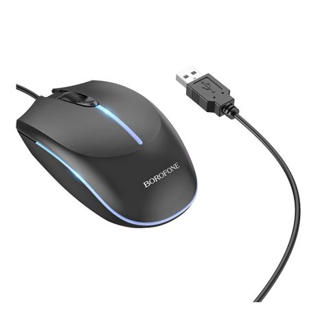 USB Мышь Borofone BG10 Цвет Черный
