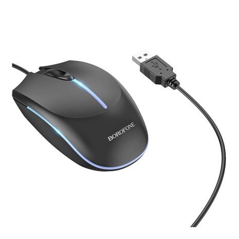 USB Мышь Borofone BG10 Цвет Черный