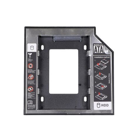 Внутрішня кишеня у відсік привода 12,7 мм Aluminum Колір Чорний Внутрішня кишеня у відсік привода 12,7 мм Aluminum Колір Чорний