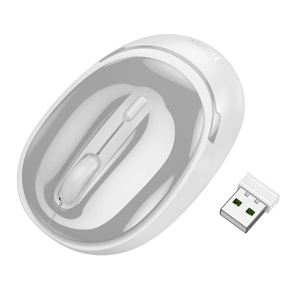 Wireless Миша Hoco GM34 Nuevo dual mode (2.4G + Bluetooth (3.0+5.2) Колір Білий Wireless Миша Hoco GM34 Nuevo dual mode (2.4G + Bluetooth (3.0+5.2) Колір Білий