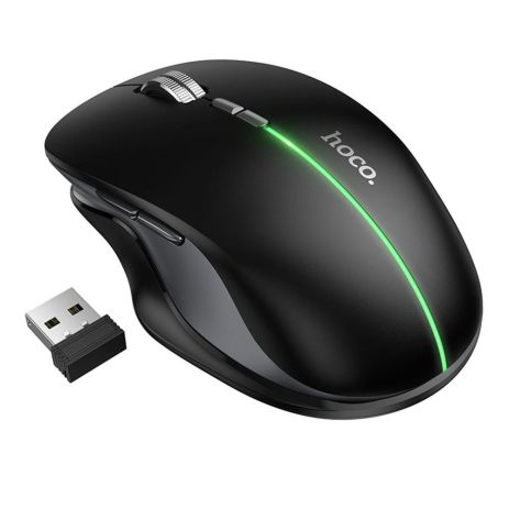 Wireless Миша Hoco GM40 Dixon RGB dual-mode (rechargeable version) Колір Чорний Wireless Миша Hoco GM40 Dixon RGB dual-mode (rechargeable version) Колір Чорний
