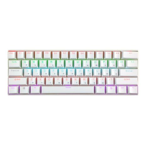 Клавиатура Игровая TWolf T60 Blue Switch Цвет Белый