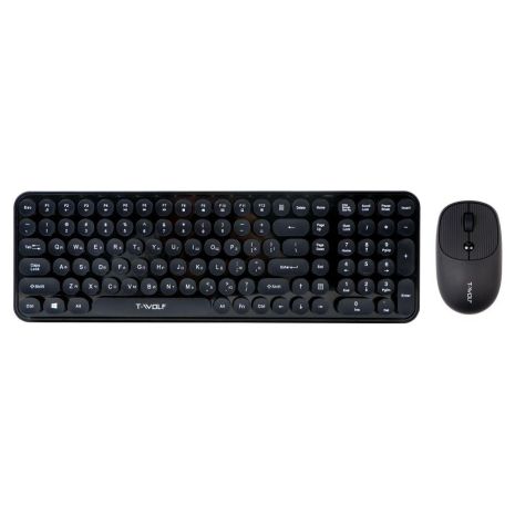 Бездротова Клавіатура та Миша TWolf TF350 Black Колір Чорний