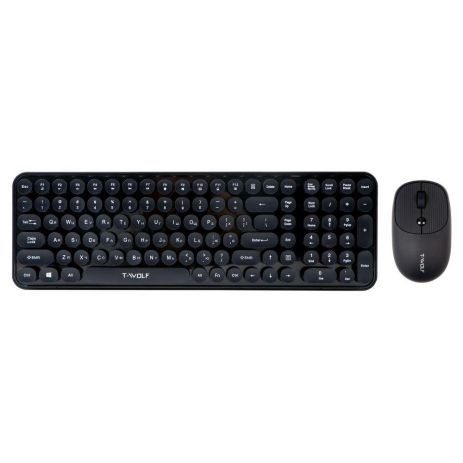 Бездротова Клавіатура та Миша TWolf TF350 Black Колір Чорний
