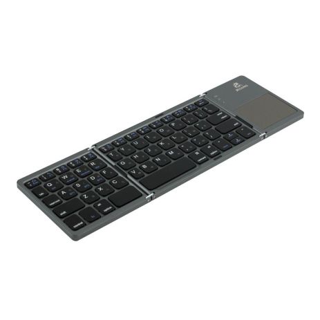 Клавиатура беспроводная складная JEQANG JB-830 Foldable Bluetooth with touchpad Цвет Cерый