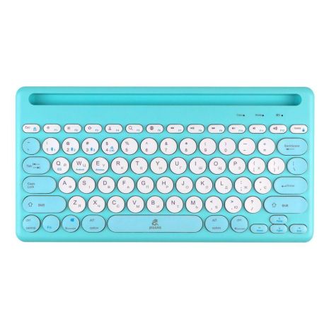 Клавіатура бездротова JEQANG JB-333 dual-model charging Колір Блакитний