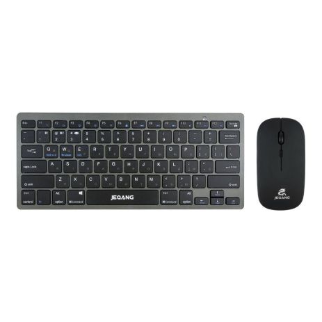 Беспроводная Клавиатура и Мышь JEQANG JB-326 dual-mode, battery Цвет Серый