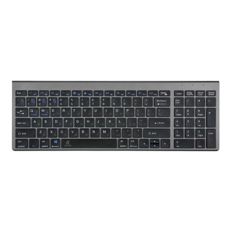 Клавиатура беспроводная JEQANG JB-386 bluetooth keyboard Цвет Серый