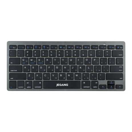 Клавиатура беспроводная JEQANG JB-320 bluetooth, battery Цвет Серый