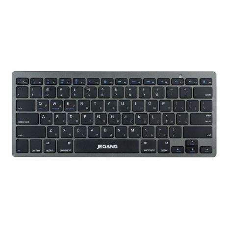 Клавіатура бездротова JEQANG JB-320 bluetooth, battery Колір Сірий
