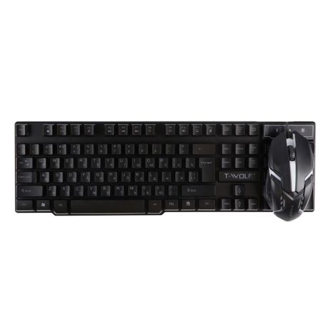 Клавиатура и Мышь TWolf TF200 Цвет Черный