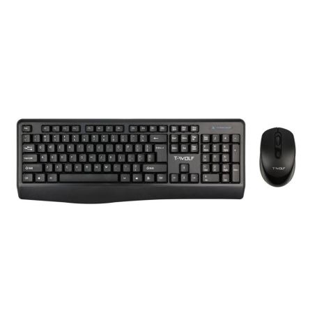 Бездротова Клавіатура та Миша TWolf TF100 Колір Чорний